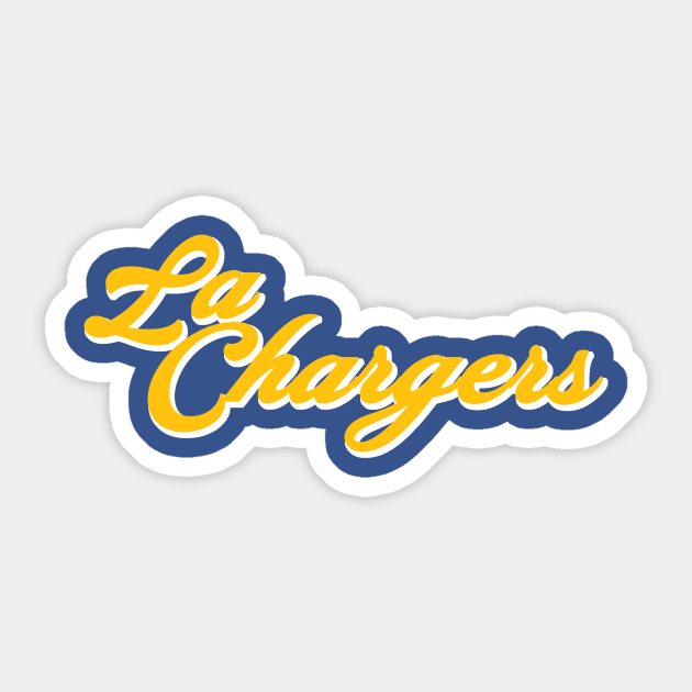 LA Chargers Sticker by CovpaTees